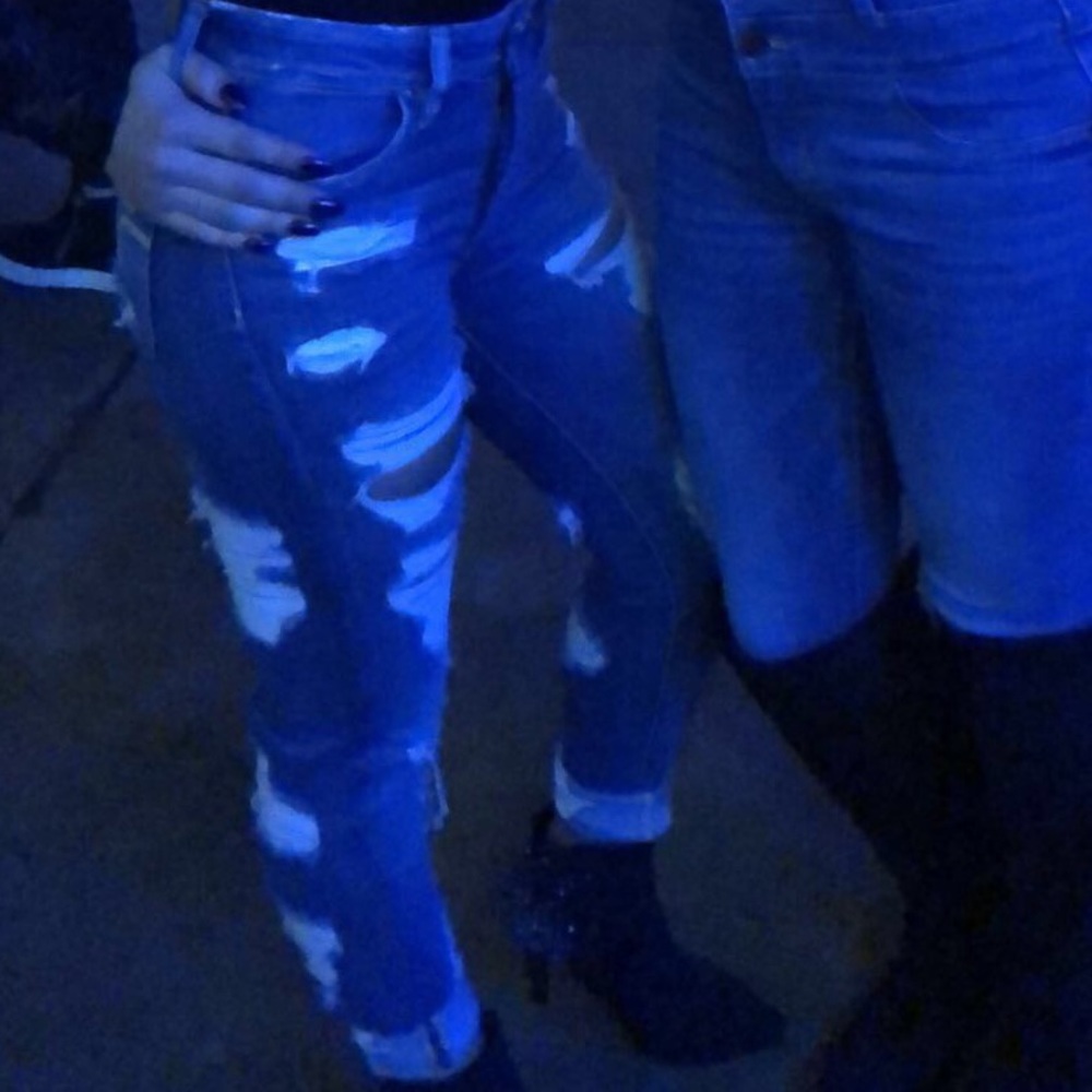 American Eagle Ripped Denim